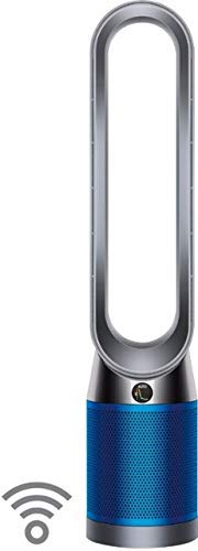 Dyson Pure Cool, TP04 HEPA Air Purifier and Tower Fan, WiFi-Enabled, Large Rooms, Automatically Removes Allergens, Pollutants, Dust, Mold, VOCs, Iron/Blue