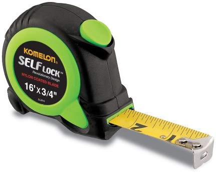 Komelon SL2816; 16′ x 3/4″ Self-Lock Tape Measure
