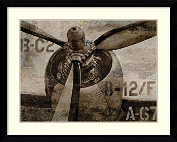 Framed Wall Art Print Vintage Propeller by Dylan Matthews 40.62 x 32.62