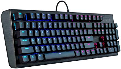 Cooler Master CK552 Gaming Mechanical Keyboard W/Gateron Red Switch with RGB Back Lighting – Pure Black