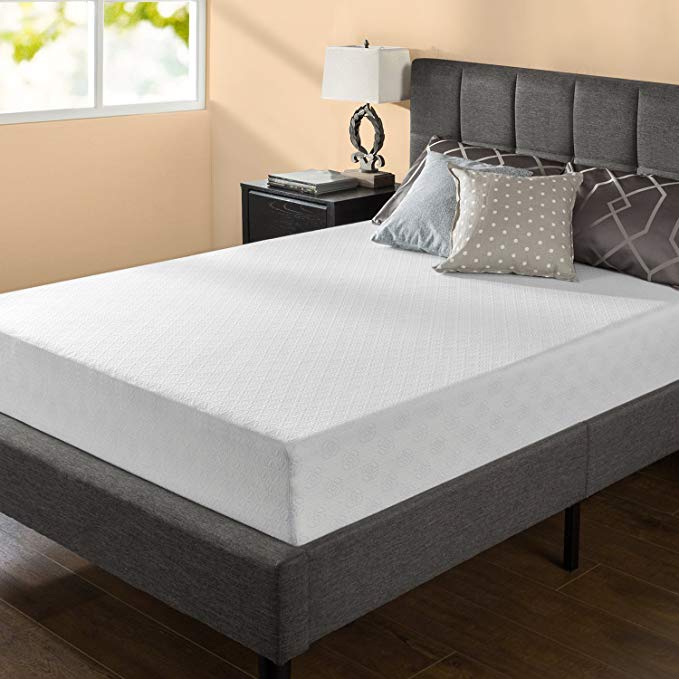 Zinus 10 Inch Gel-Infused Green Tea Memory Foam Mattress, Queen