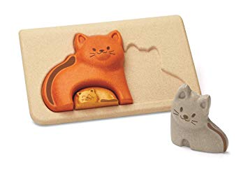 Plan Toys Children’s Early Development Cat Puzzle Board