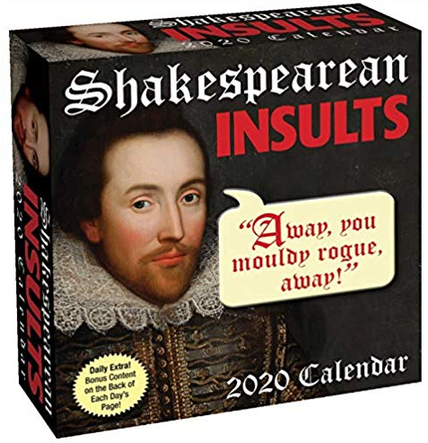 Shakespearean Insults 2020 Day-To-Day Calendar