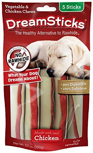 5-Count DreamSticks Rawhide Free Vegetable Chew (Chicken)