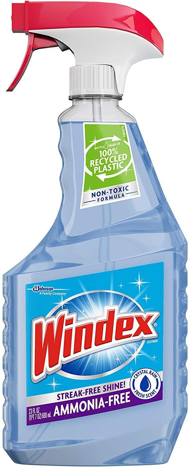 23oz Windex Ammonia-Free Glass Cleaner (Crystal Rain)