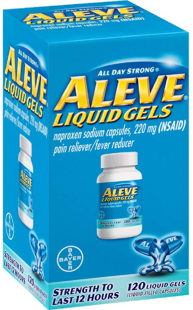 120-Count Aleve Pain Reliever Liquid Gels (NSAID 200mg) $9.53 w/ S&S & More + Free S&H