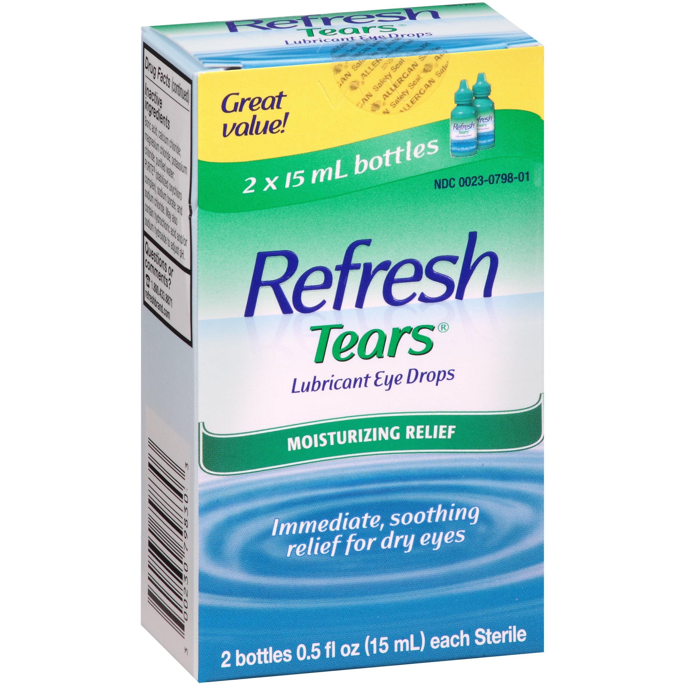 4-Ct 0.5-Oz Refresh Tears Lubricant Eye Drops