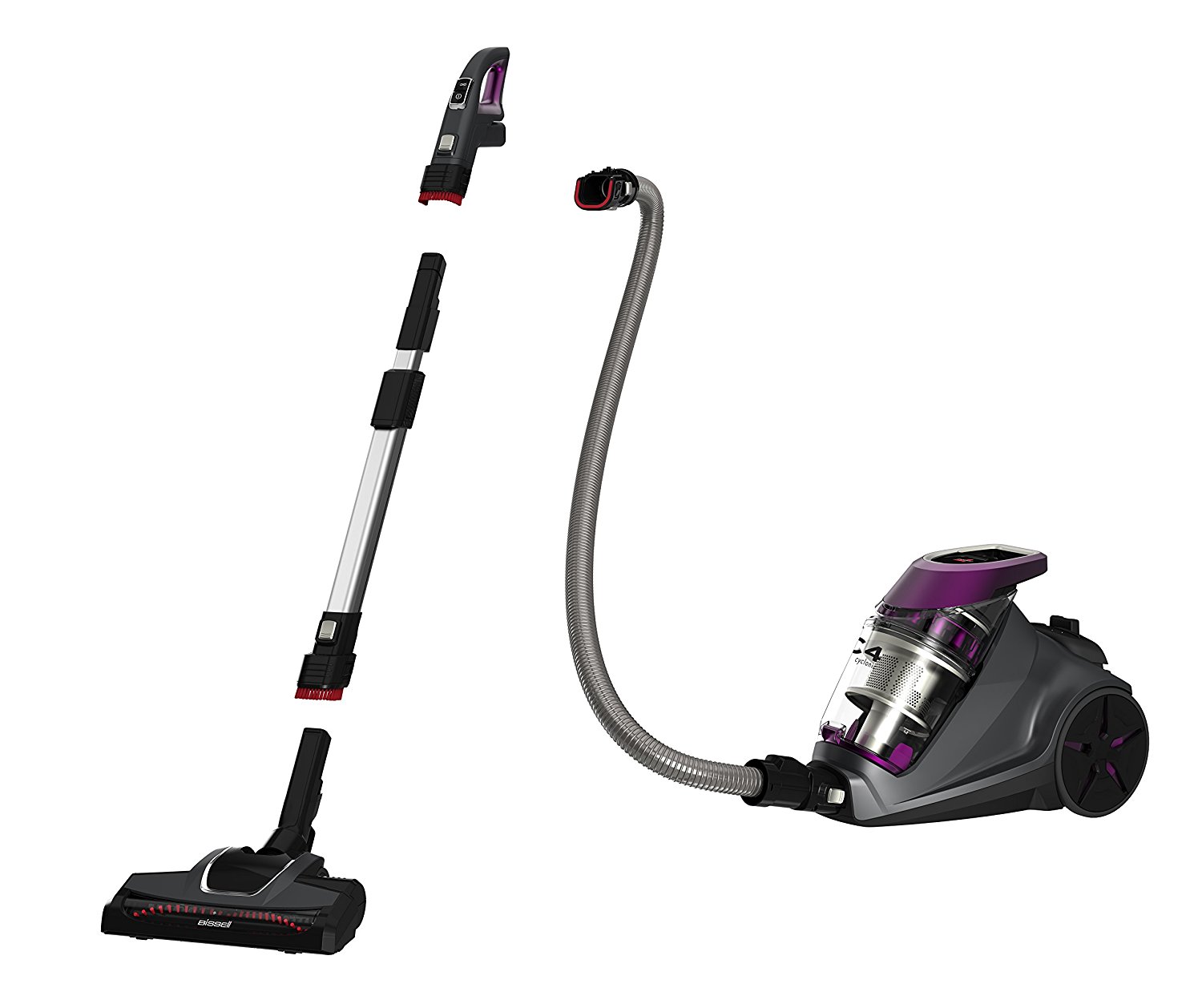 Bissell 1233 C4 Cyclonic Bagless Canister Vacuum – $77 + FS $76.84