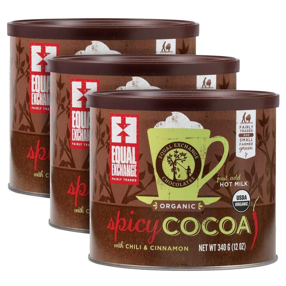 3-Pack 12oz Equal Exchange Organic Spicy Hot Cocoa