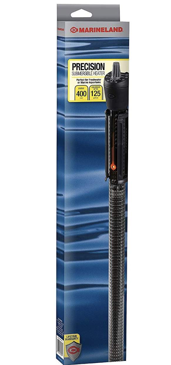 Marineland Precision Aquarium Heater, 250 Watt $8.34, 400 watt $14.71 chewy.com amazon.com