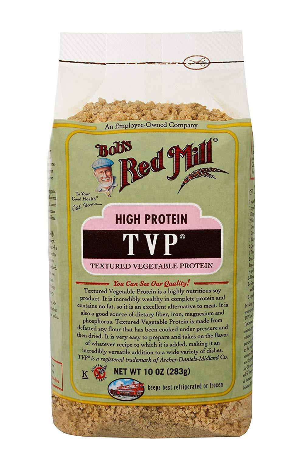 4-Pack 10-Ounce Bob’s Red Mill Textured Vegetable Protein