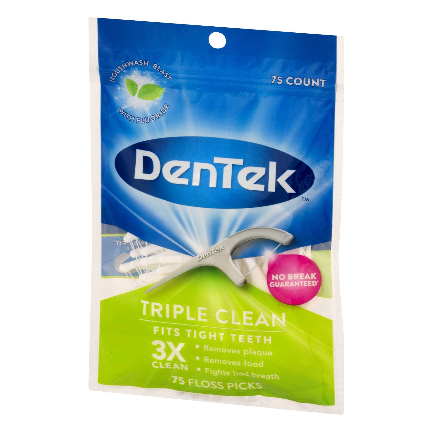 DenTek Triple Clean Floss Picks | No Break Guarantee | 150 Count:  As low as $1.49 w/S&S and A/c