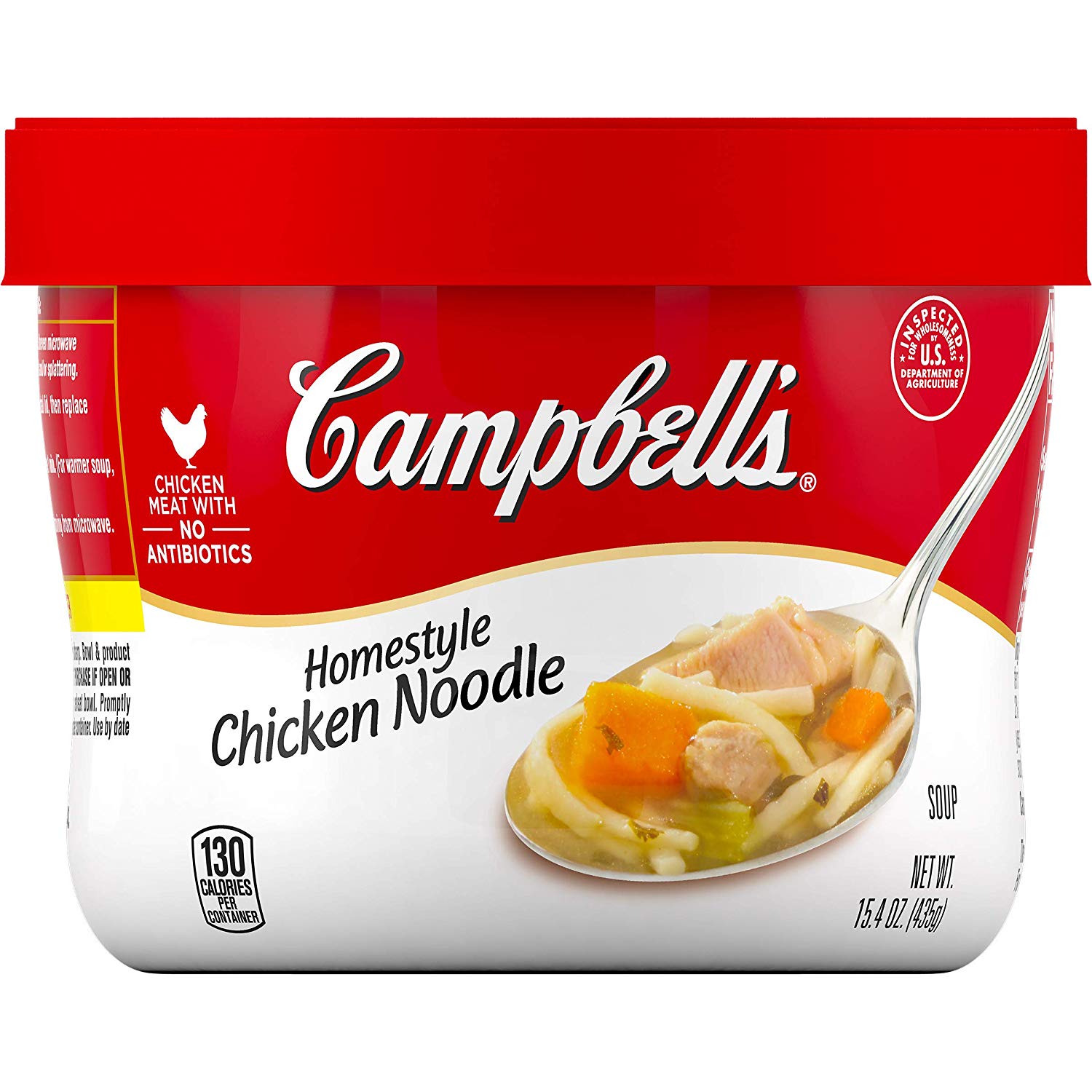 8-Pack 15.4oz Campbell’s Soup Microwavable Bowl (Homestyle Chicken Noodle) $8.28 w/ S&S & More + Free S&H