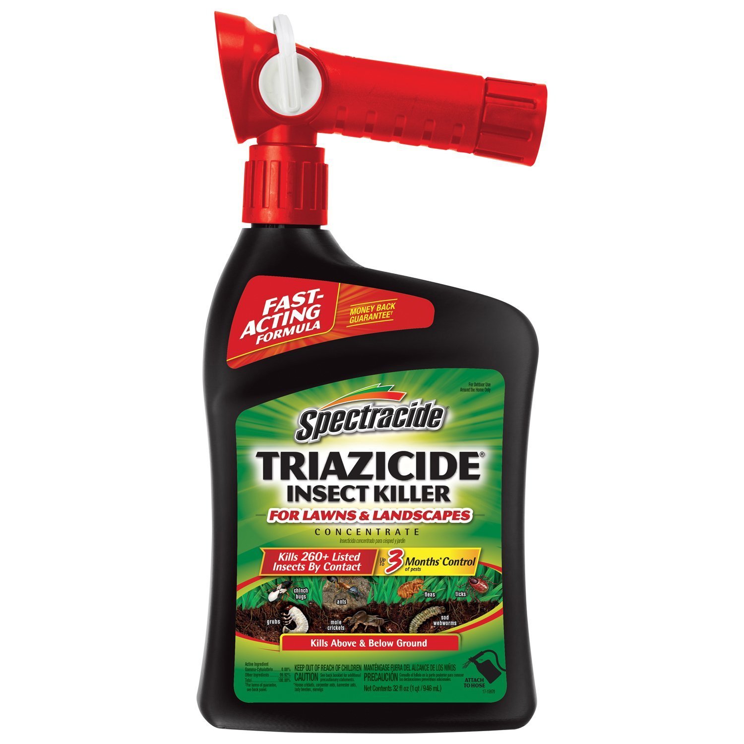 Spectracide Triazicide Insect Killer For Lawns & Landscapes Concentrate, Ready-to-Spray, 32-Ounce $4 @ Amazon $3.98