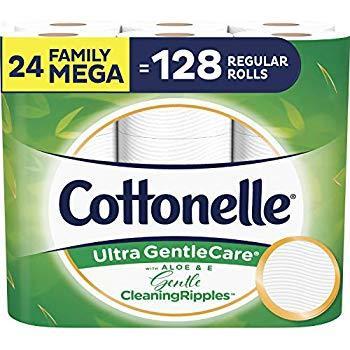 24-Count Cottonelle Ultra GentleCare Family Mega Roll Toilet Paper $18.42 w/ S&S & More + Free S&H