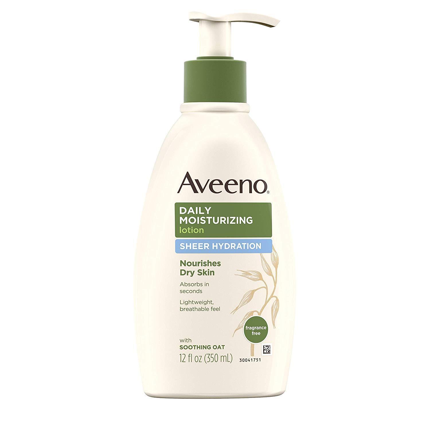 12oz Aveeno Sheer Hydration Daily Moisturizing Lotion w/ Soothing Oat
