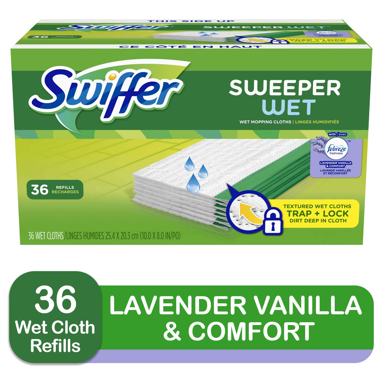 36-Ct Swiffer Sweeper Wet Mopping Pad Refills (Lavender Vanilla)