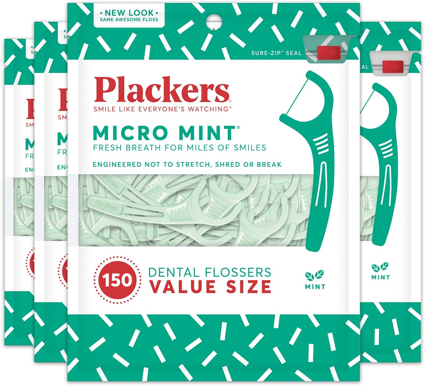 Plackers Micro Mint Dental Floss Picks, 150 Count, Pack of 4: As low was $6.53 w/S&S