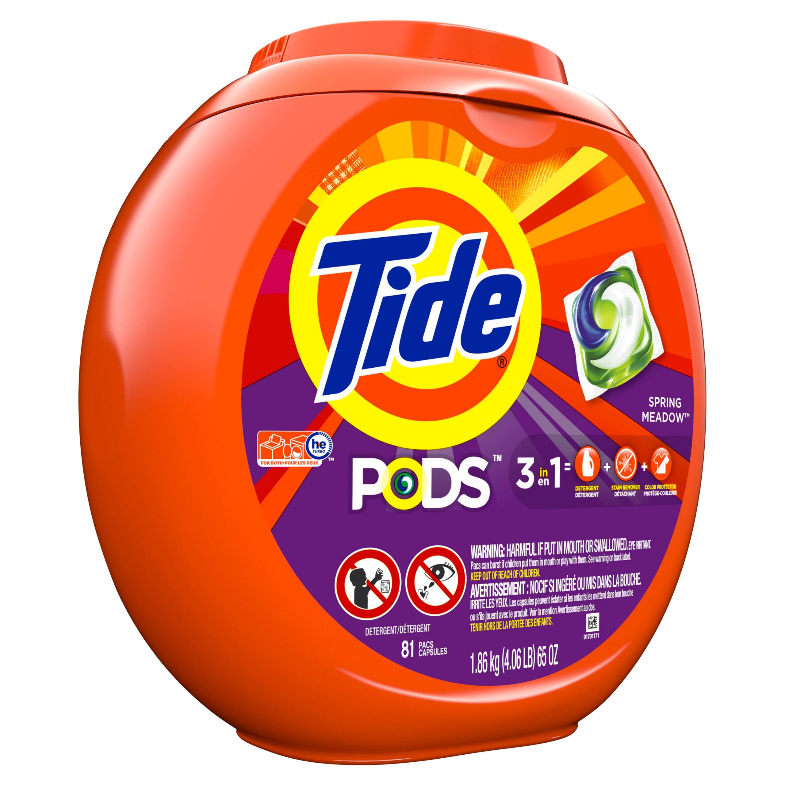 81-Count Tide Pods HE Laundry Detergent Pacs (Various Scents)