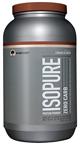 3-Pounds Isopure Zero Carb Protein Powder (Cookies & Cream) for $24.70 AC w/ S&S