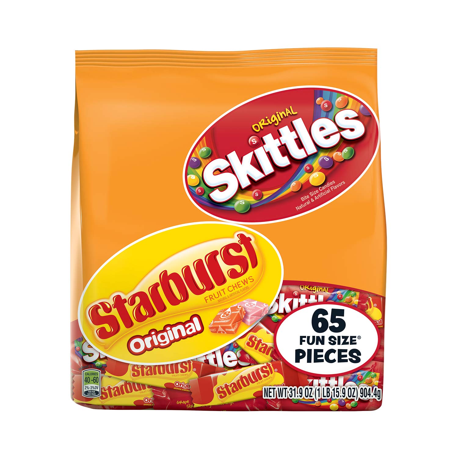 65-Piece 31.9oz Skittles and Starburst Fun Size Variety Mix $5.62 w/ S&S + Free S&H