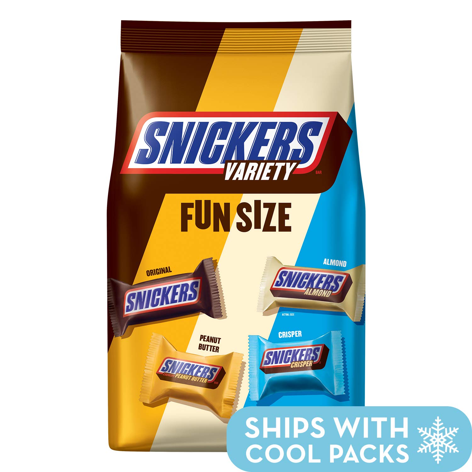 35.09oz Snickers Fun Size Chocolate Candy Bars Variety Mix Bag