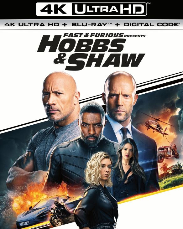 Fast & Furious Presents: Hobbs & Shaw (4K UHD + Blu-ray + Digital) $15