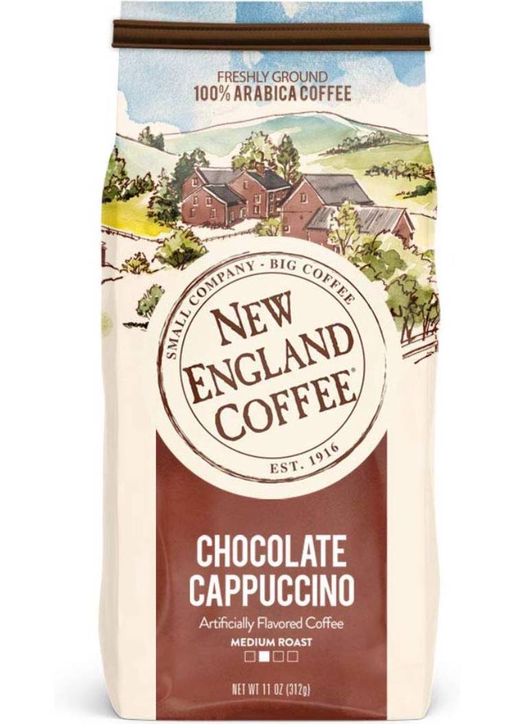 New England Coffee Chocolate Cappuccino, 11 Ounce Bag – 3.21