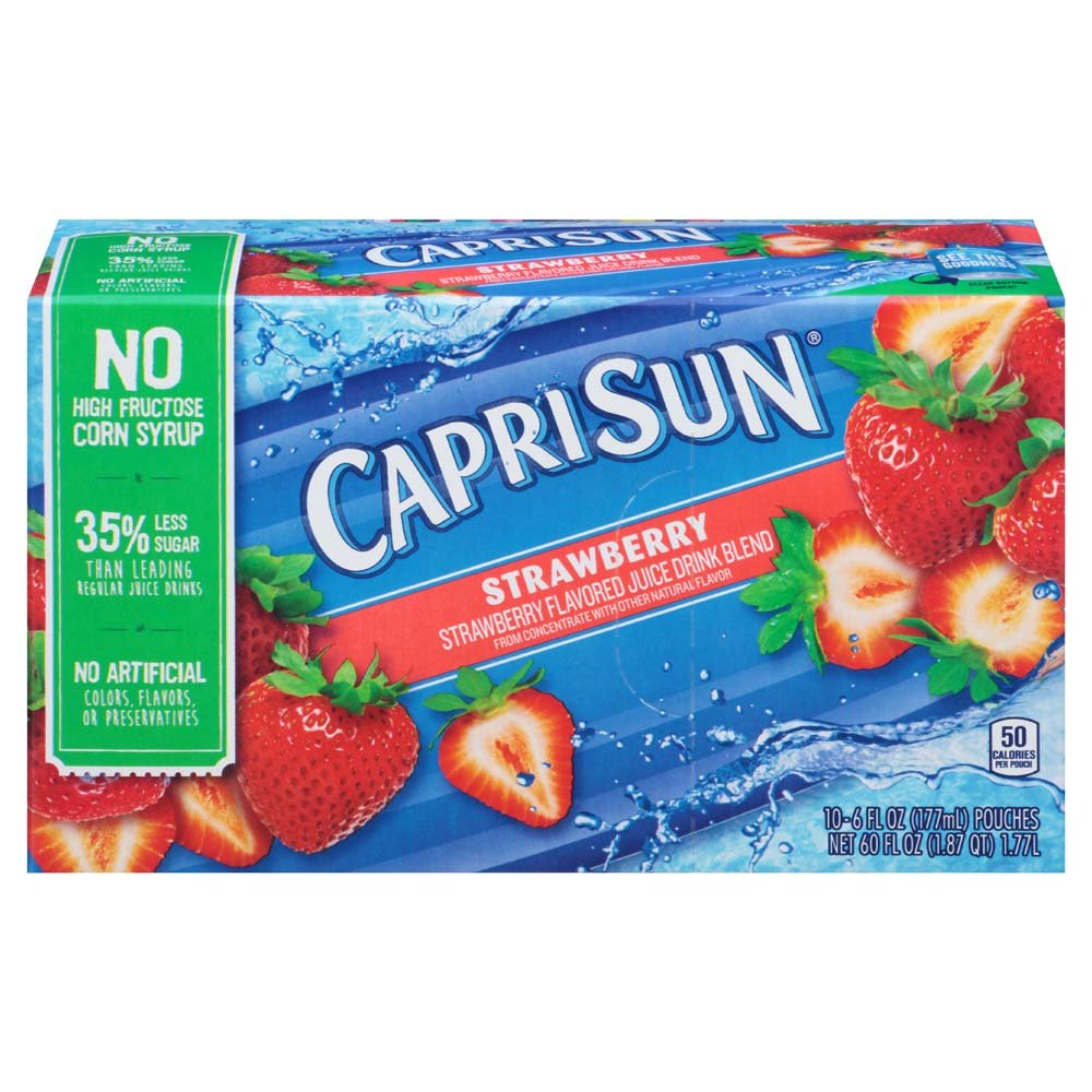 Capri Sun Strawberry Juice Drink Pouches, 6 Fl Oz (Pack of 40) $6.31 with s/s