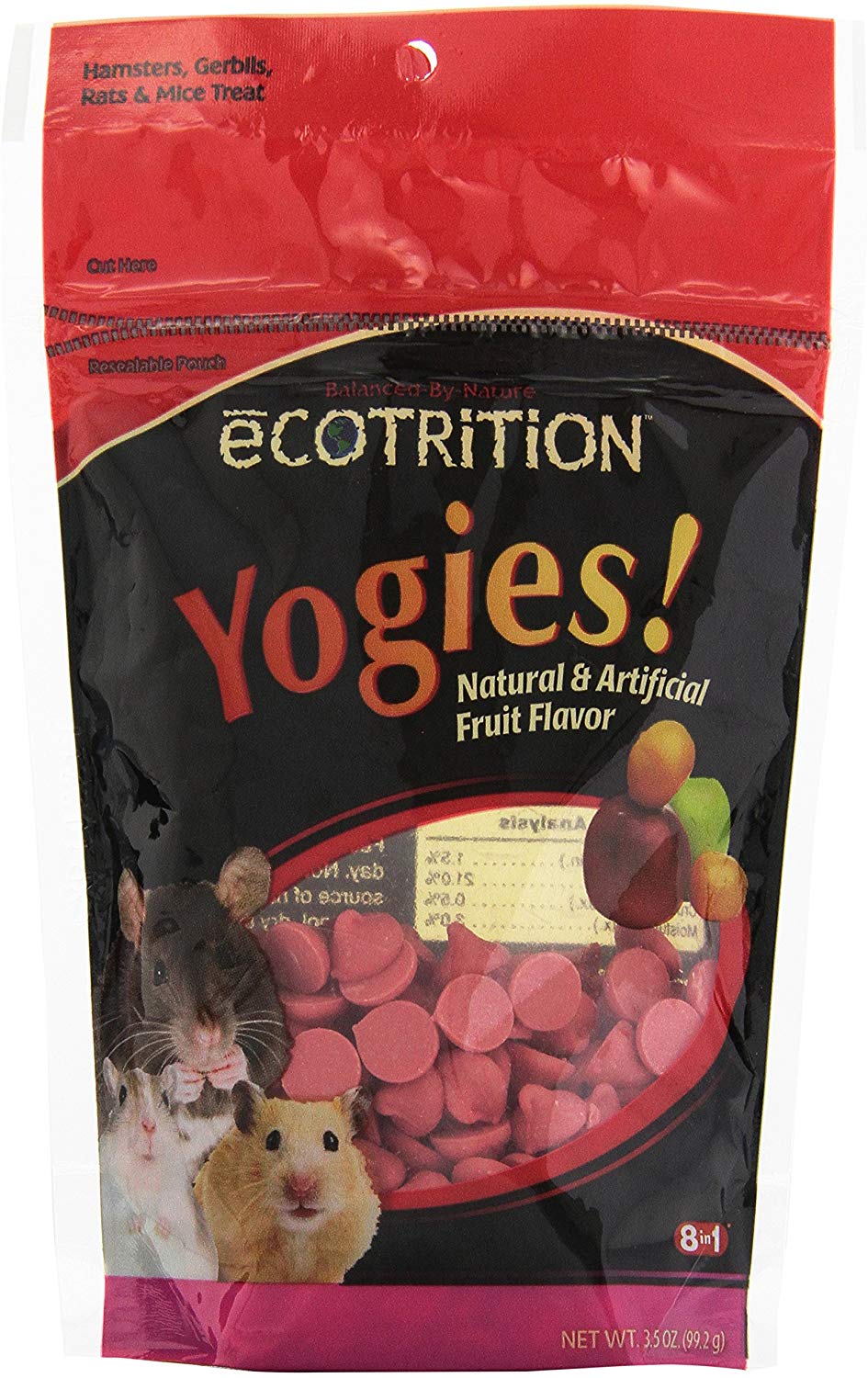 eCOTRITION Yogies for Hamsters/Gerbils/Rats, 3.5-Ounce, $1.02, or 0.87 w/ 5x S&S