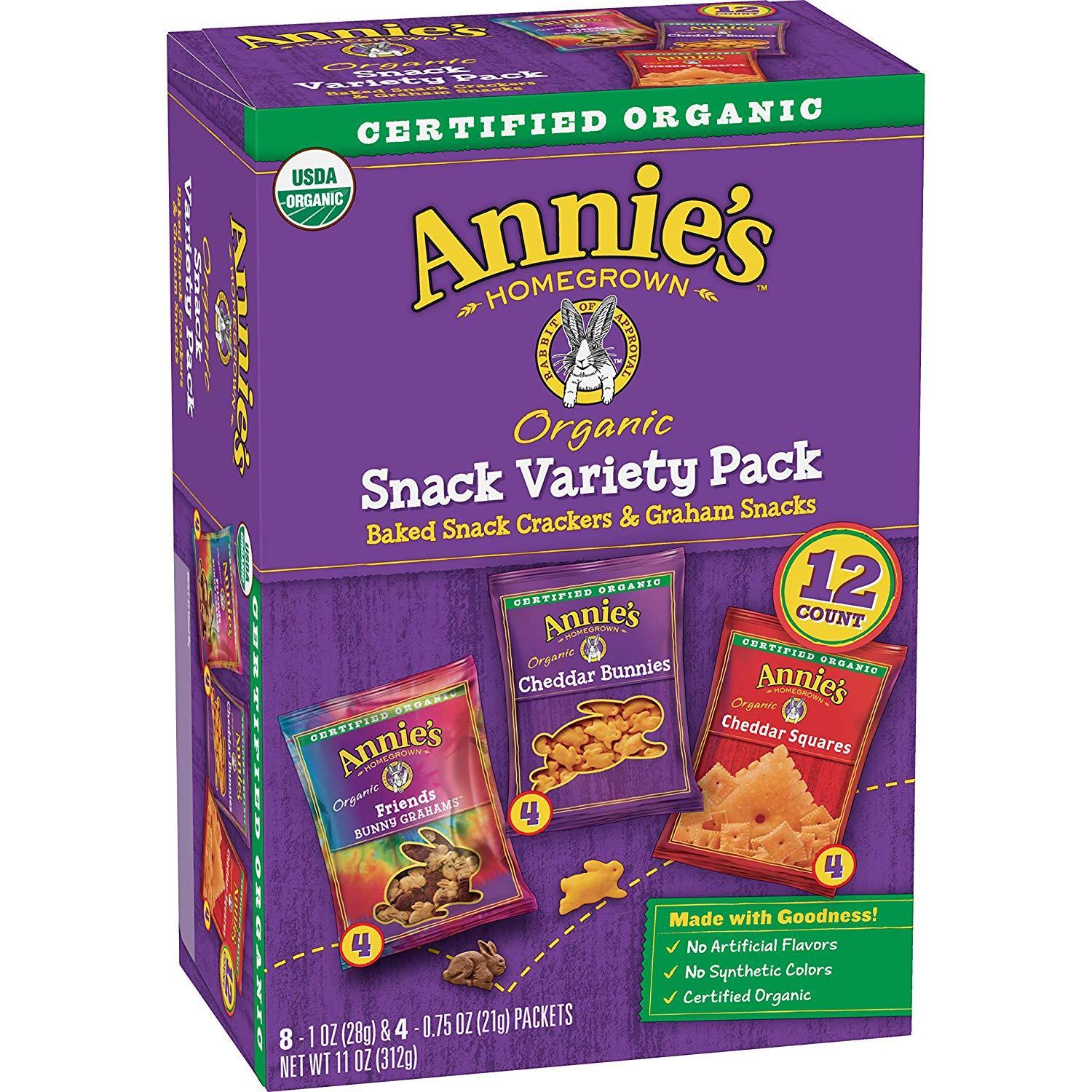 12-Count Annie’s Baked Snack Crackers & Graham Snacks (Variety Pack)
EXPIRED