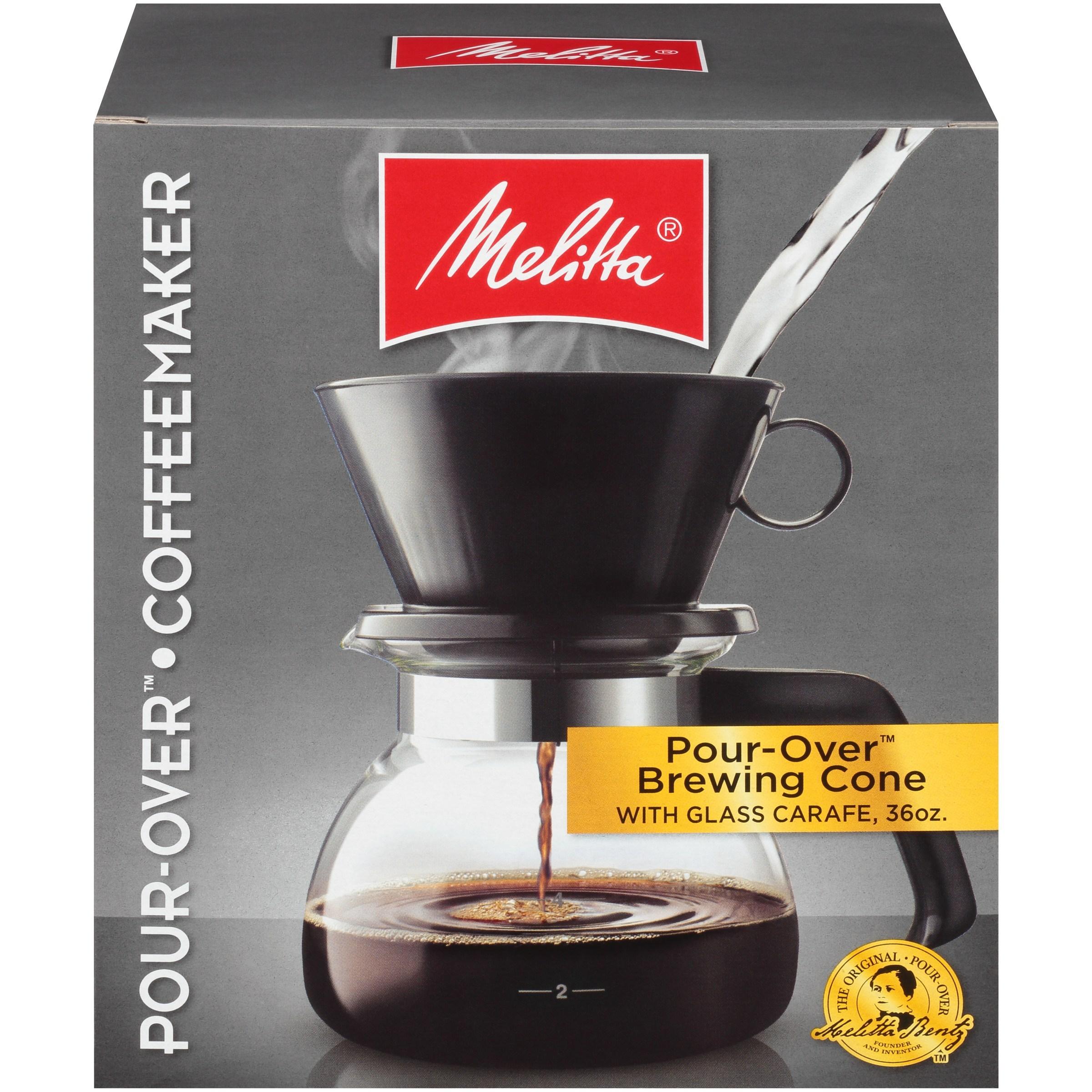Melitta 6-Cup Pour Over Coffee Brewer w/ Glass Carafe