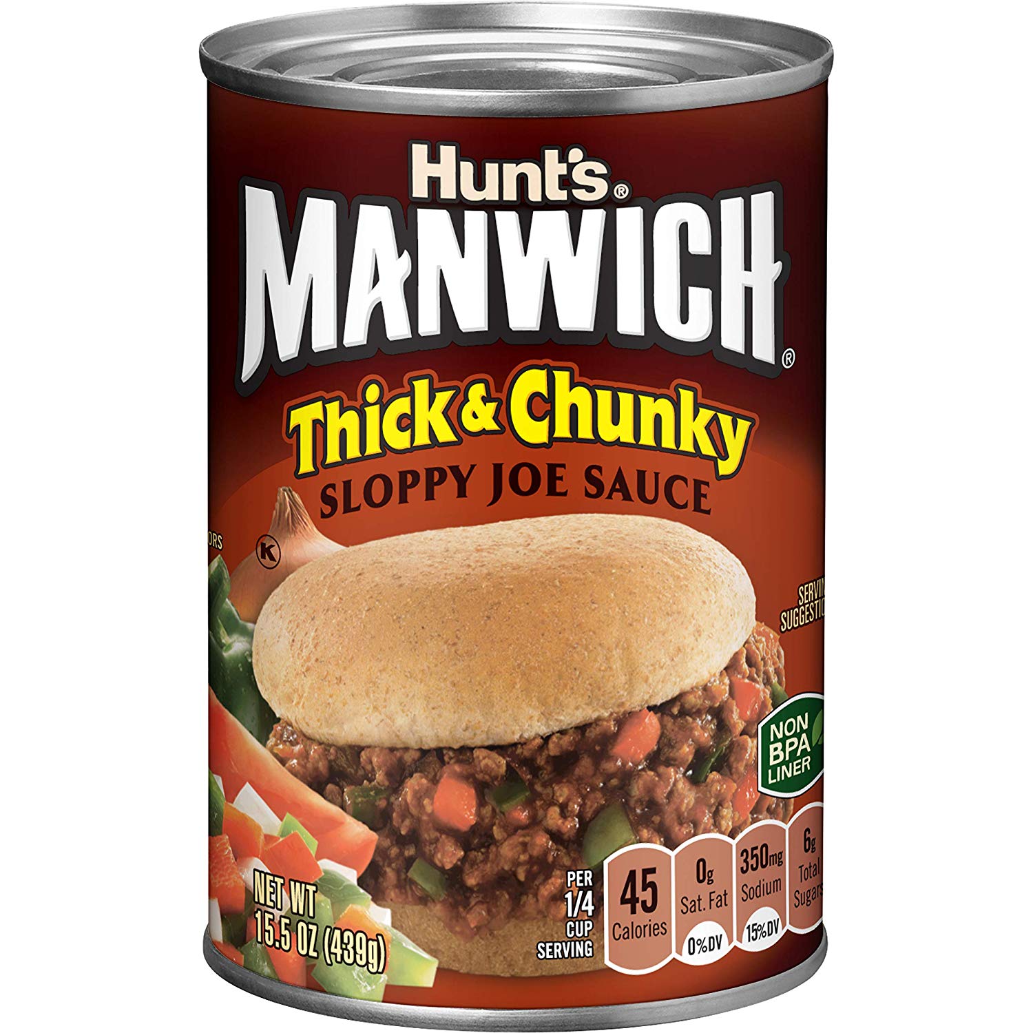 Manwich Thick and Chunky Sloppy Joe Sauce, 15.5 oz, 12 Pack : $10.94 or less w/S&S *lowest price per CCC*