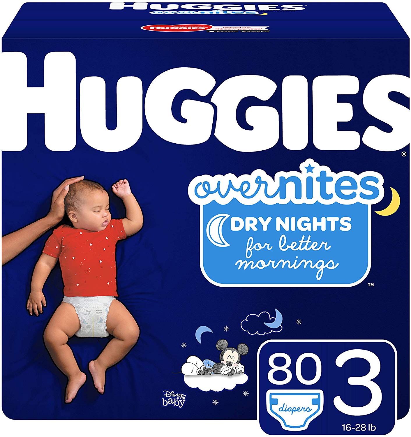 Buy 2 Select Diapers, Get $10 Off: 80-Ct Huggies OverNites Diapers (Size 3)