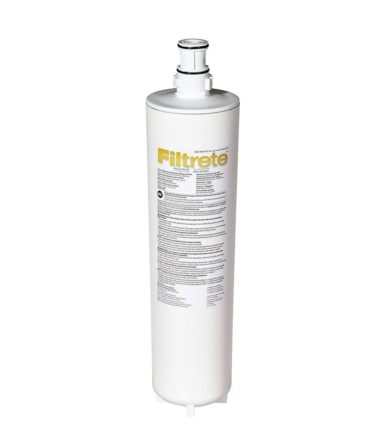 Filtrete Maximum Under Sink Water Filtration Filter Amazon s&s  $22
