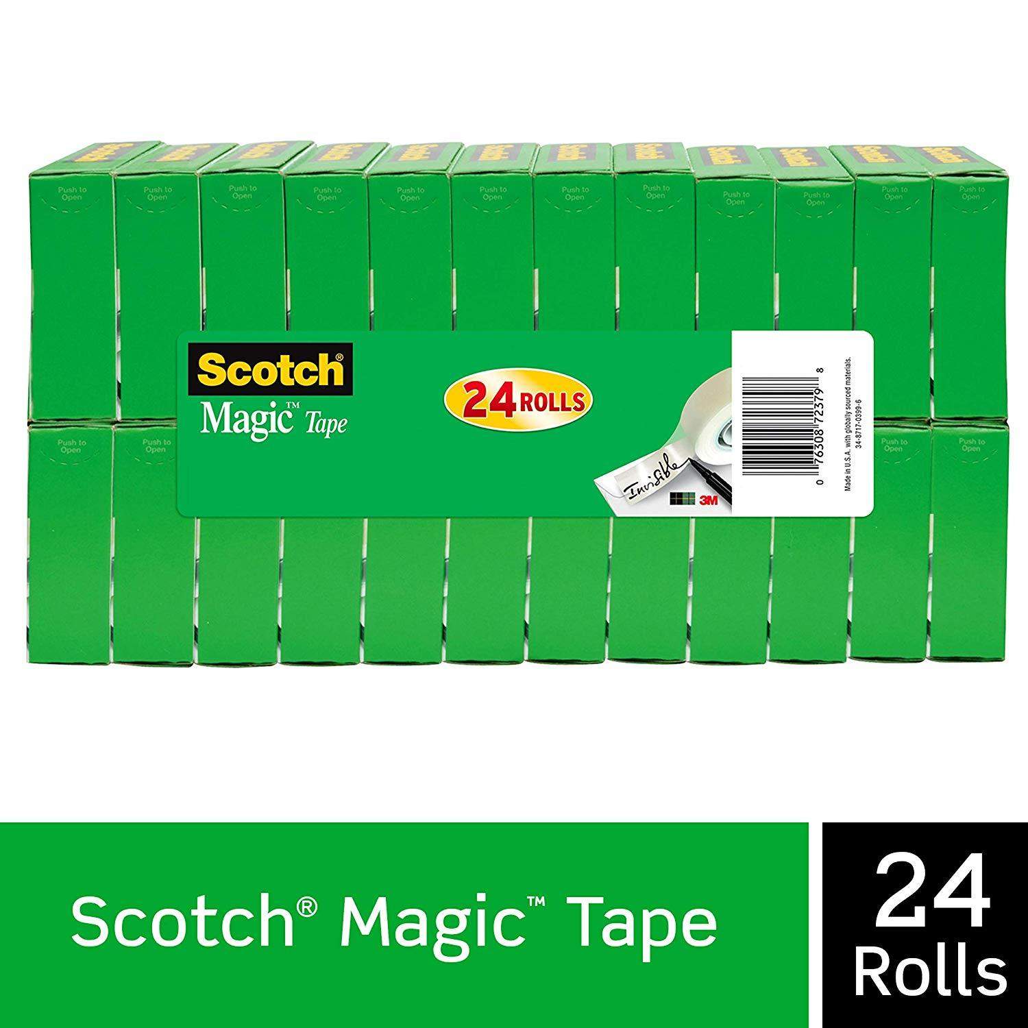 24 Rolls Scotch Brand Magic Tape Refills 3/4&amp;quot; x 1000″ $32.29 w/ S&S + FS