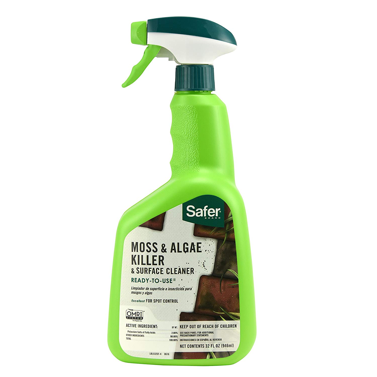 32oz Safer Brand Moss & Algae Killer & Surface Cleaner $1.50 Free Shipping w/ Prime