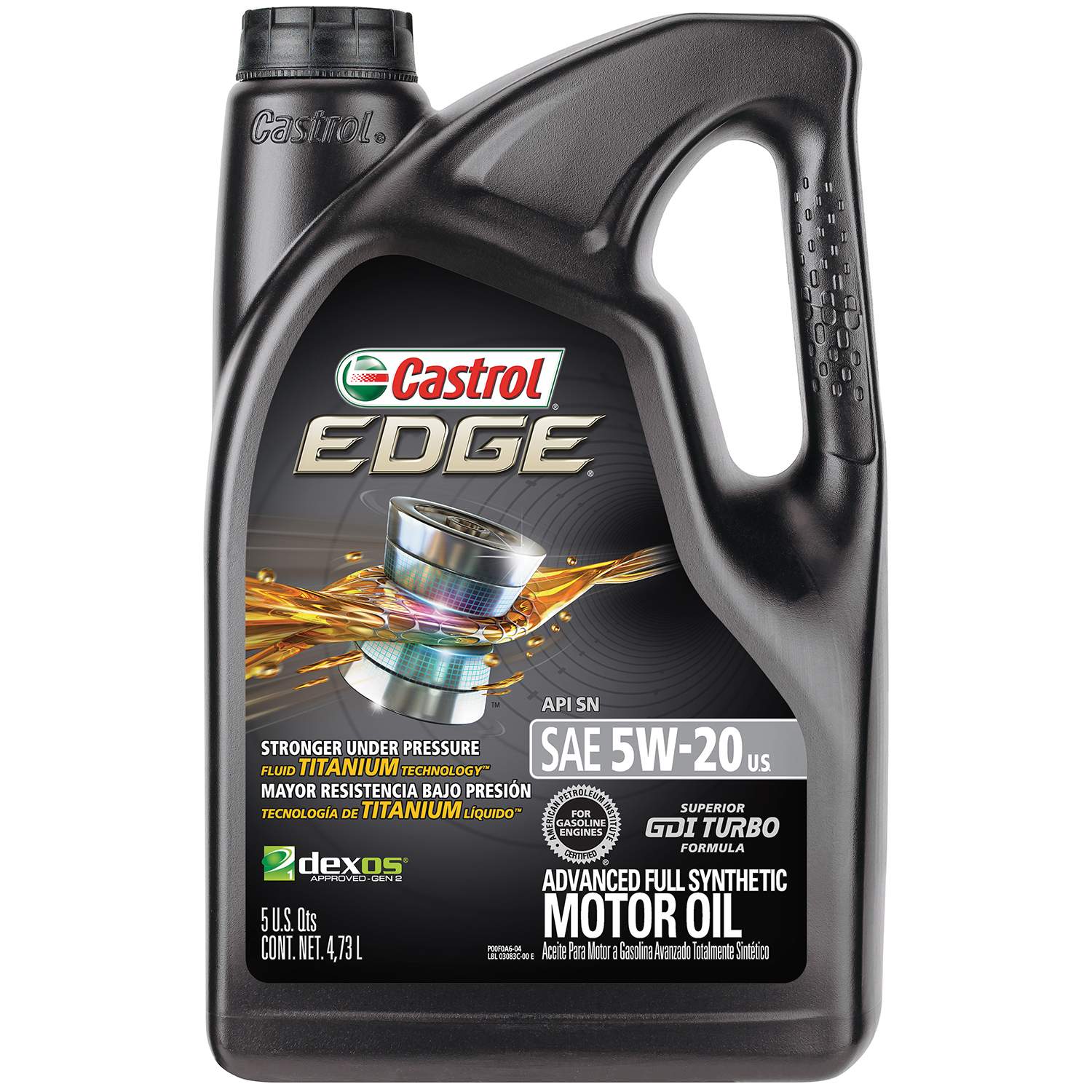 Castrol 03083 EDGE 5W-20 Advanced Full Synthetic Motor Oil, 5 Quart : $17.42 or less w/S&S