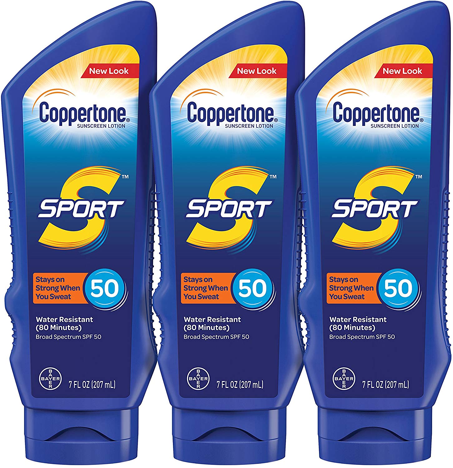 Coppertone SPORT Sunscreen Lotion Broad Spectrum SPF 50, 3 pack $11.84