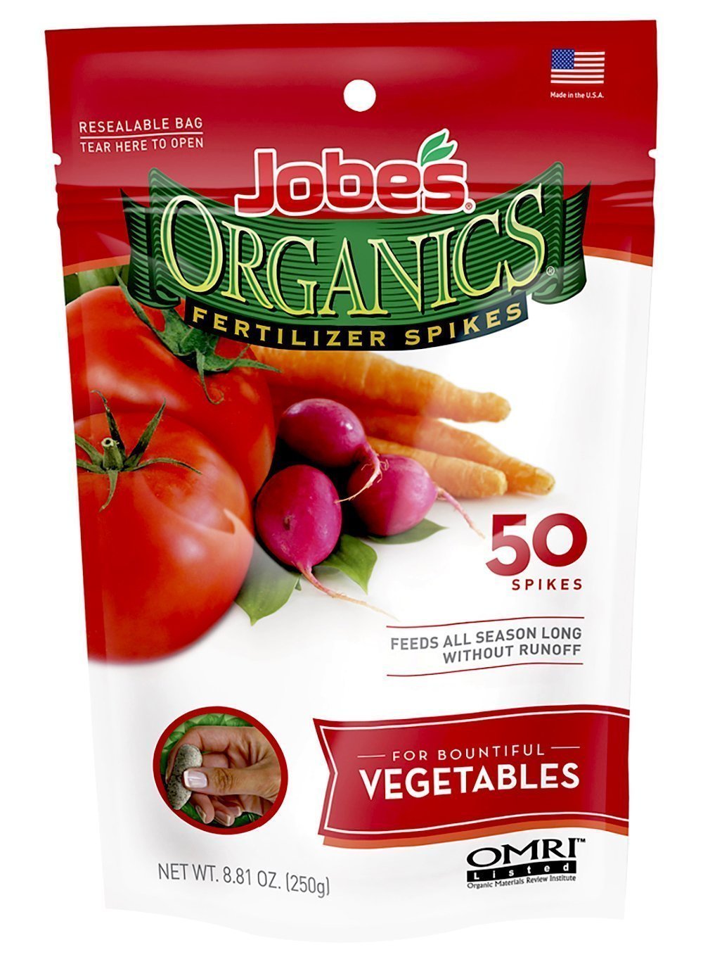 Jobe’s Organics Vegetable & Tomato Fertilizer Spikes, 50 Spikes $2.6 Amazon
