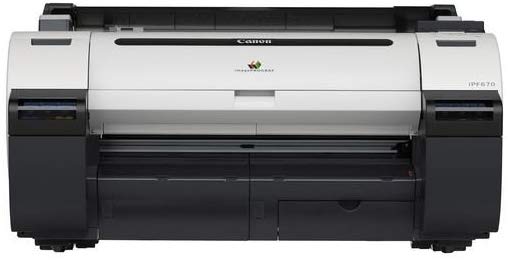 Canon imagePROGRAF iPF670 24" Large Format Printer - Without Stand