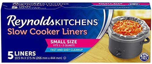 Reynolds Kitchens Premium Small Slow Cooker Liners, 10.5×17.5 Inch, 5 Count $$1.71