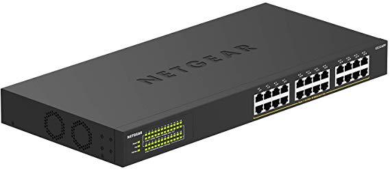 NETGEAR 24-Port Gigabit Ethernet Unmanaged High-Power PoE+ Switch with 380W PoE Budget (GS324PP)