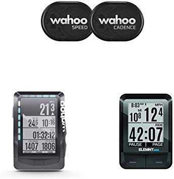 Wahoo RPM Speed and Cadence sensor with Bike Computer and GPS