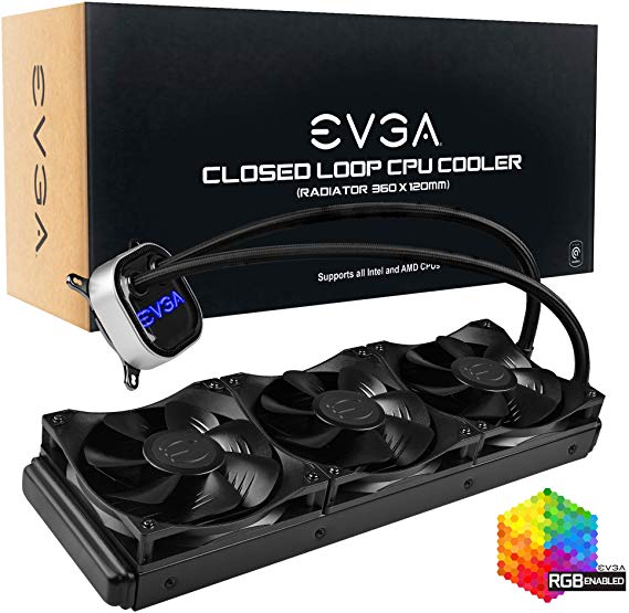 EVGA CLC 360mm All-in-one RGB LED CPU Liquid Cooler