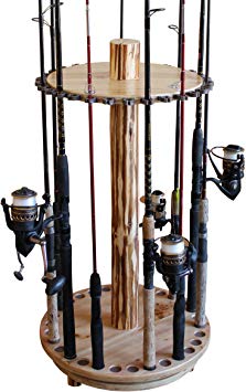 Rush Creek Creations Round Spinning 30 Fishing Rod Rack $39 at Amazon $38.98