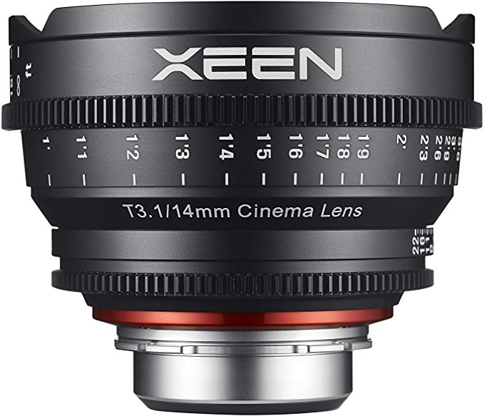 Rokinon Xeen XN14-PL 14mm T3.1 Professional Cine Lens for PL Mount Pro Video Cameras (Black)