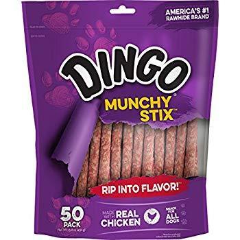 50-Count Dingo Munchy Stix Rawhide and Chicken Dog Treats $2.45 w/ S&S + Free Shipping