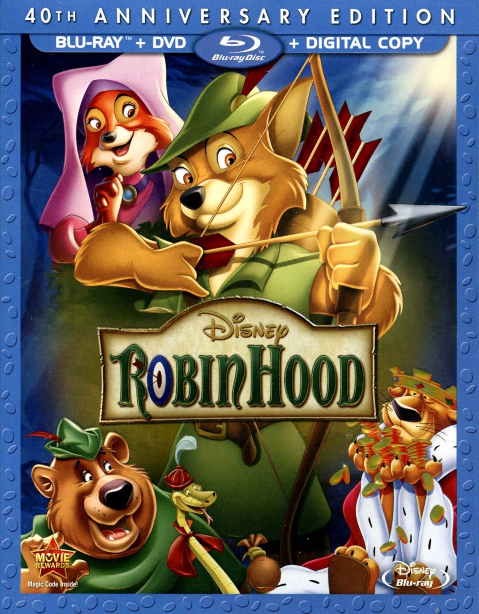 Robin Hood 40th Anniversary Edition Disney (Bluray + DVD + Digital