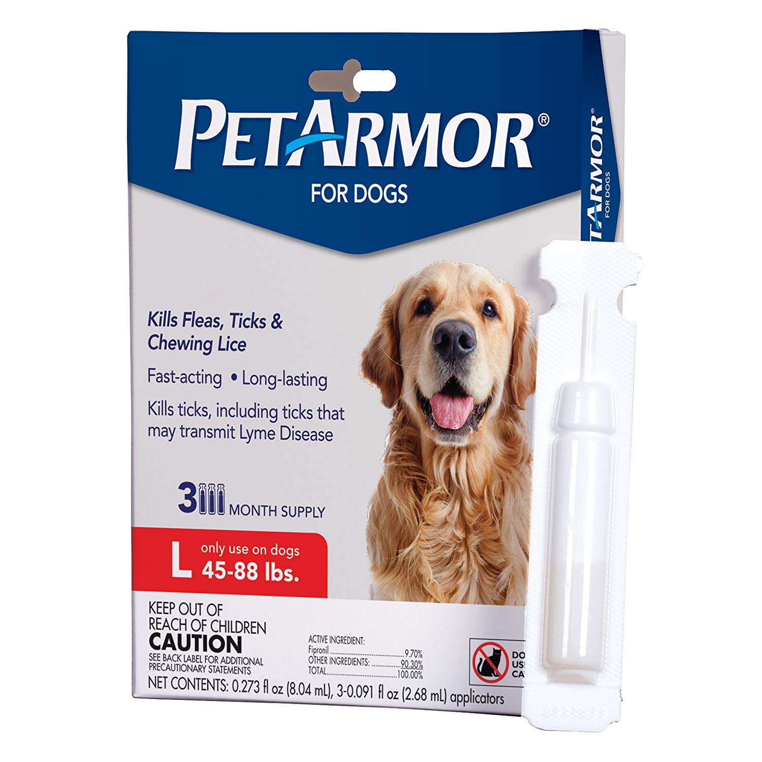3-month PetArmor flea & tick for dogs (45-88lbs.) $7.98 or as low as $6.78 with S&S free shipping w/prime